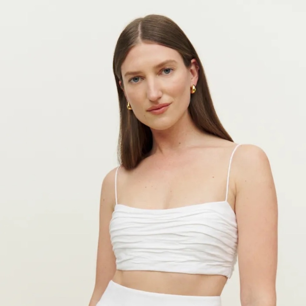 Reformation Louise Linen Two Piece Set 0 - Picture 10 of 13